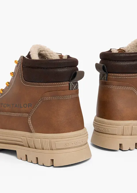 Tom Tailor Schn&uuml;rboots mit Profilsohle, Tom Tailor