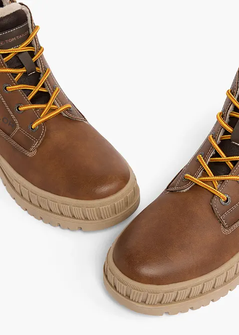 Tom Tailor Schn&uuml;rboots mit Profilsohle, Tom Tailor