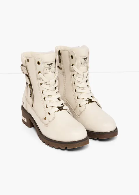 Bottines lac&eacute;es Mustang avec boucle, Mustang