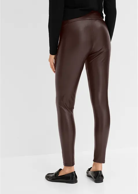 Lederimitat-Leggings mit Thermo Funktion, bonprix