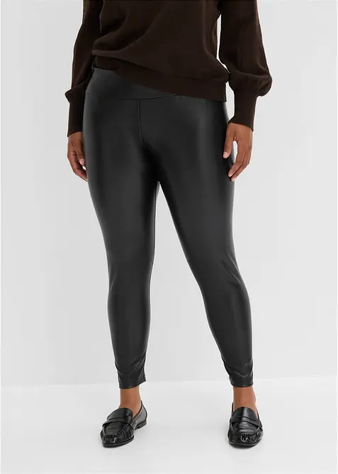 Lederimitat-Leggings mit Thermofunktion, bonprix