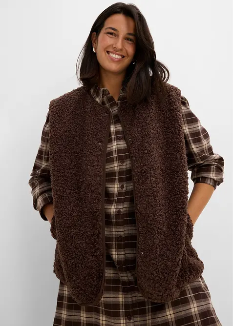 Gilet sans manches en sherpa, bonprix
