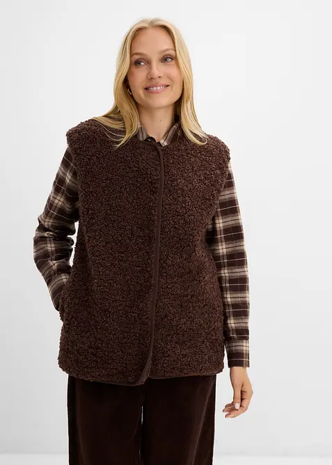 Gilet sans manches en sherpa, bonprix