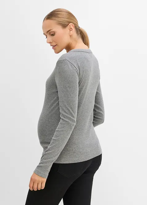 Lot de 2 T-shirts c&ocirc;tel&eacute;s de grossesse 100% coton, bonprix