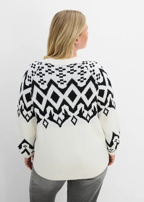 Pull norv&eacute;gien oversize, bonprix