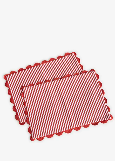 Tischsets gewebt aus Bio-Baumwolle (2er Pack), bonprix