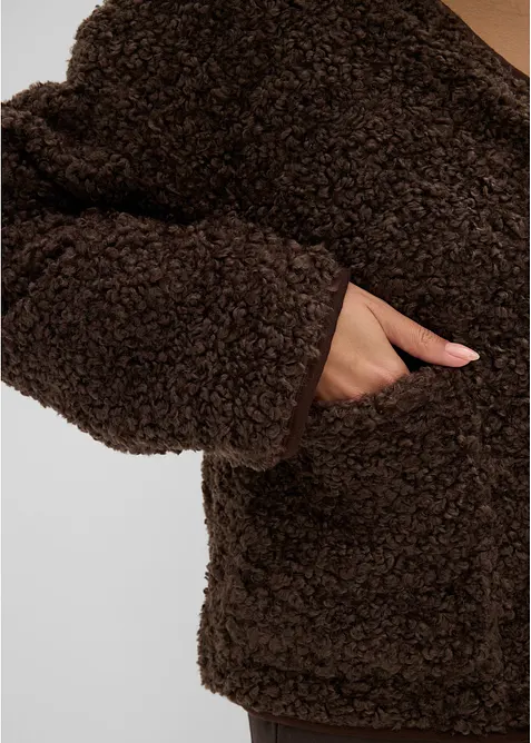 Veste en peluche, bonprix