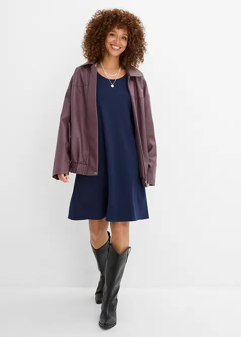 Shirtkleid aus Punto di Roma, bonprix