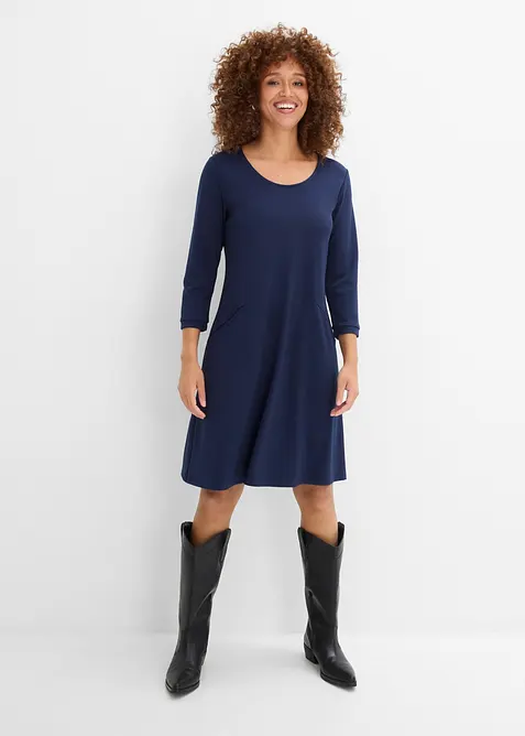 Shirtkleid aus Punto di Roma, bonprix