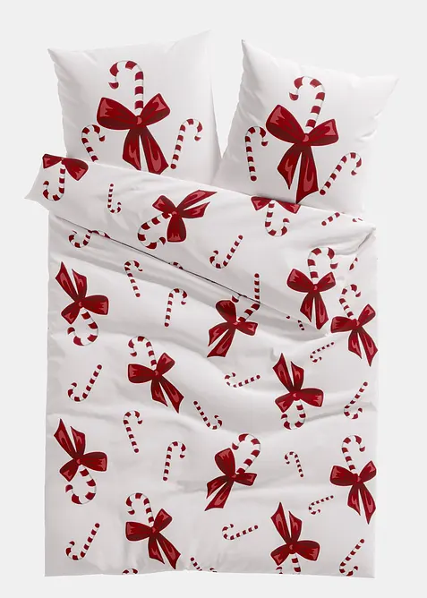 Parure de lit en coton m&eacute;lang&eacute;, bonprix