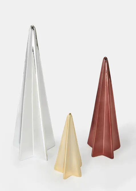 Lot de 3&nbsp;sapins d&eacute;co modernes, bonprix