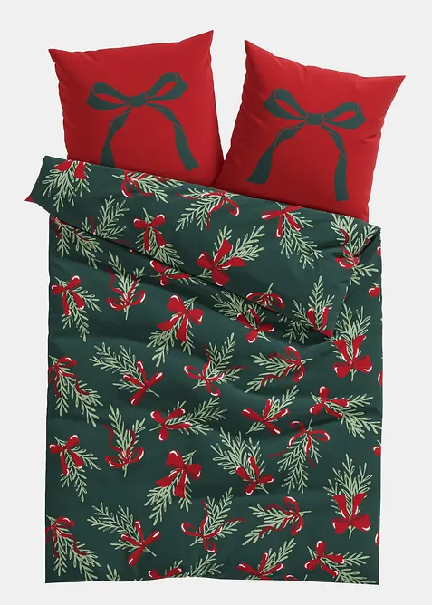 Parure de lit en coton m&eacute;lang&eacute;, bonprix