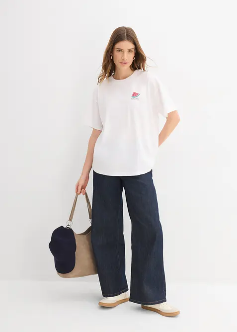 Oversize-Shirt aus reiner Bio-Baumwolle, bonprix