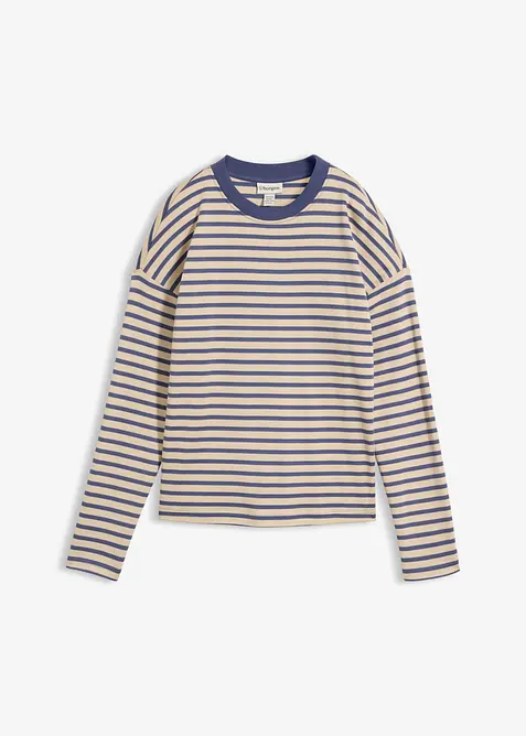 Langarmshirt aus schwerer&nbsp;Baumwolle, bonprix