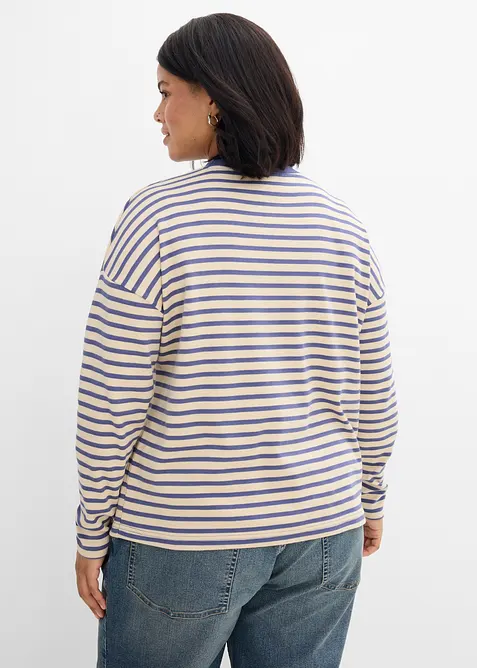 Langarmshirt aus schwerer&nbsp;Baumwolle, bonprix