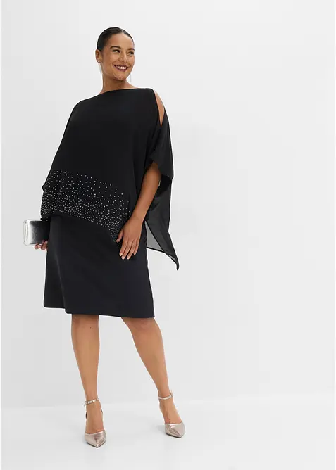 Robe fourreau exclusive avec strass, bonprix