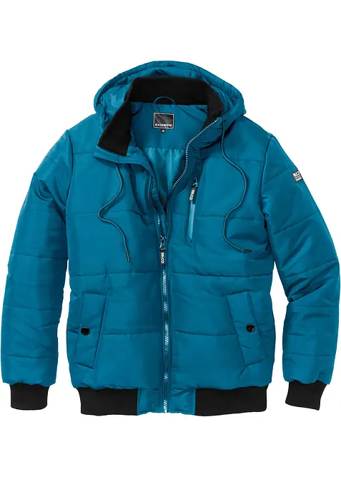 Winter-Steppjacke in Blousonform mit Kapuze, bonprix