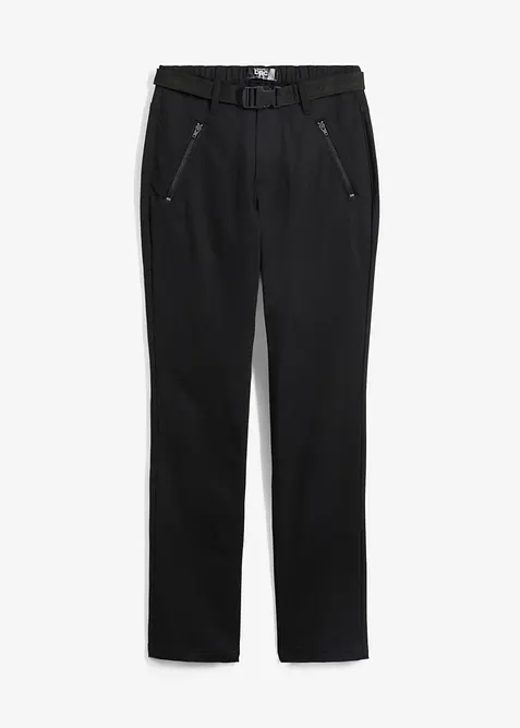 Wasserabweisende Funktionshose aus Stretch-Twill mit G&uuml;rtel, bonprix