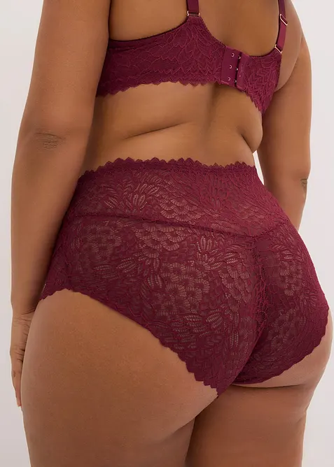 Culotte taille haute en dentelle, bonprix