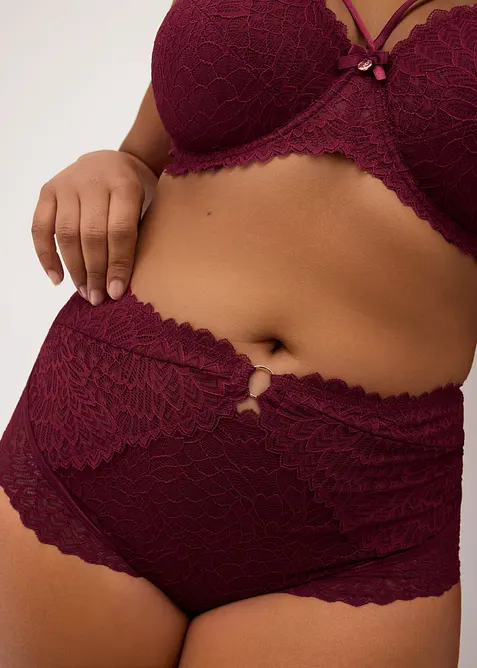 Culotte taille haute en dentelle, bonprix