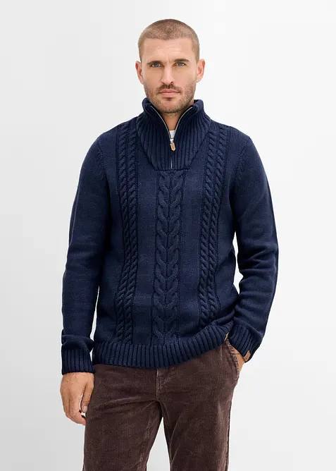 Troyer mit Zopfmuster, bonprix