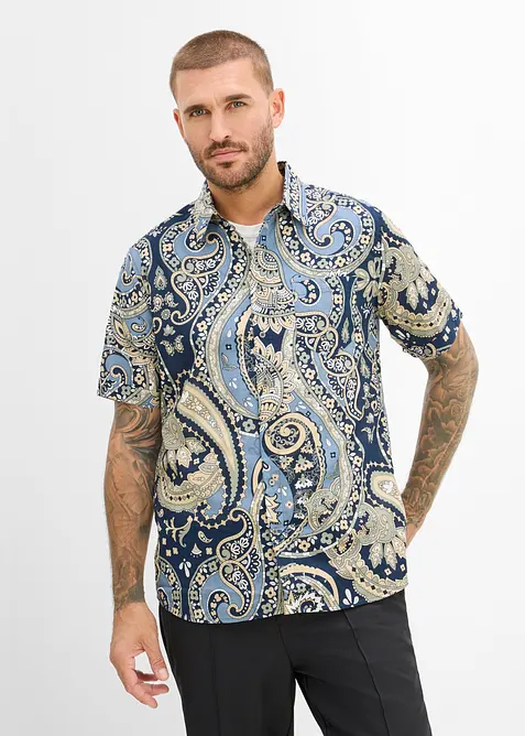 Kurzarmhemd aus Baumwolle in Regular Fit, bonprix
