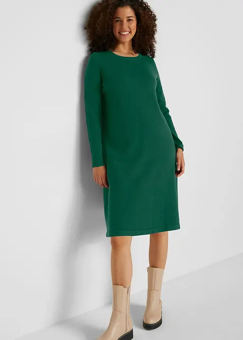 Strickkleid mit recycelter Baumwolle, bonprix