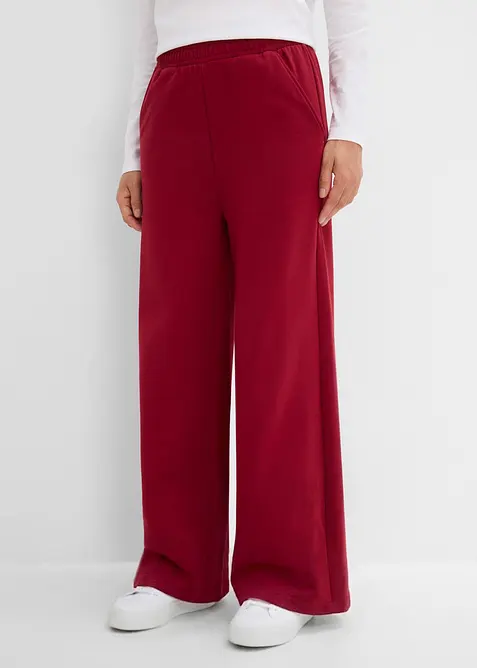 Pantalon sweat en coton m&eacute;lang&eacute;, bonprix