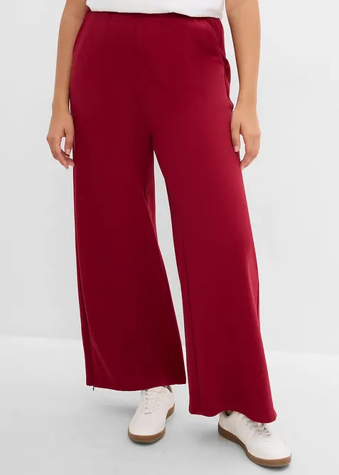 Pantalon sweat en coton m&eacute;lang&eacute;, bonprix