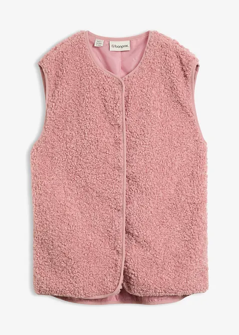 Gilet sans manches en maille peluche, bonprix