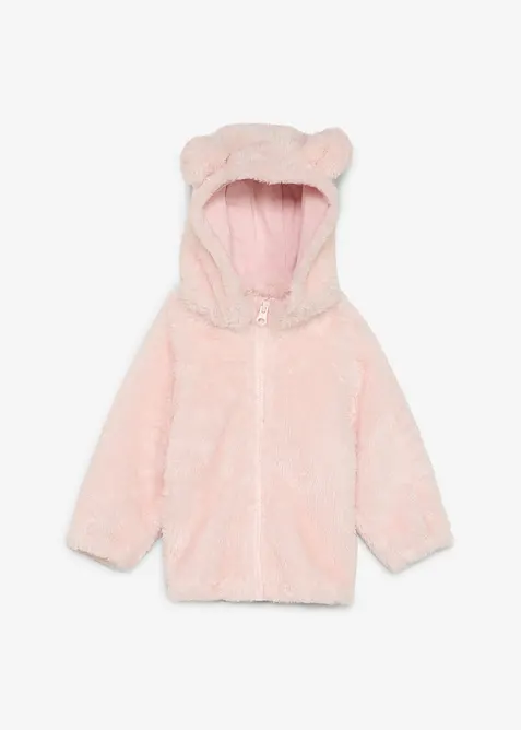 Veste b&eacute;b&eacute; en peluche moelleuse, bonprix