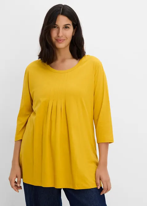 T-shirt long 100% coton, bonprix