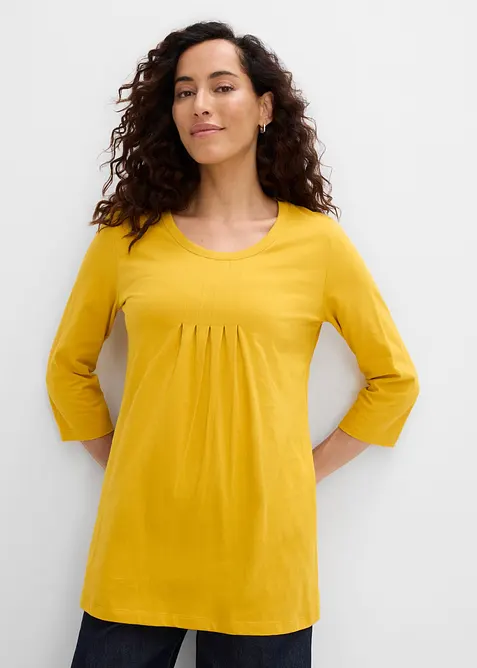 T-shirt long 100% coton, bonprix