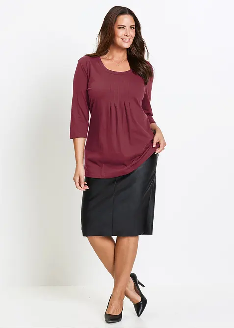 T-shirt long 100% coton, bonprix