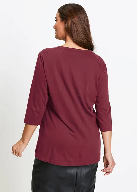 T-shirt long 100% coton, bonprix