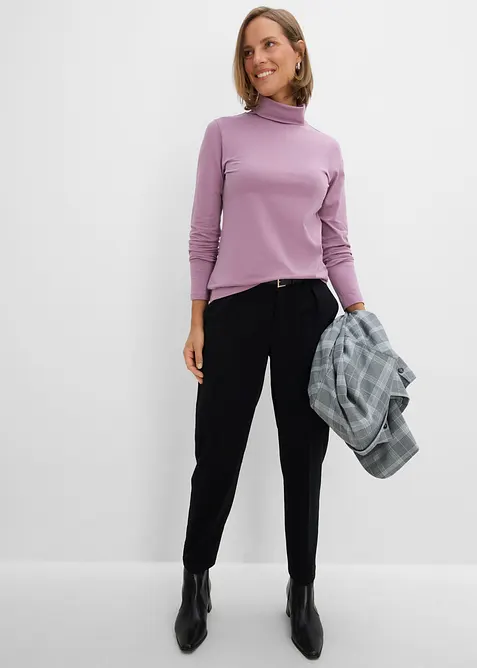 Langarmshirt mit  reiner Bio-Baumwolle, bonprix
