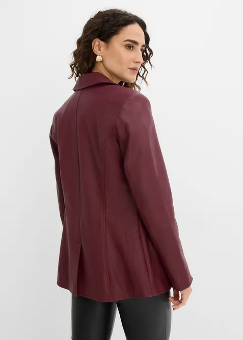 Blazer long enduit, bonprix