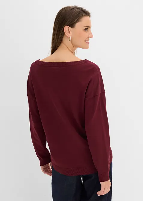 Oversize-Pullover aus Viskose- mix, bonprix