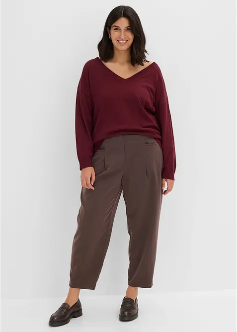 Oversize-Pullover aus Viskose- mix, bonprix