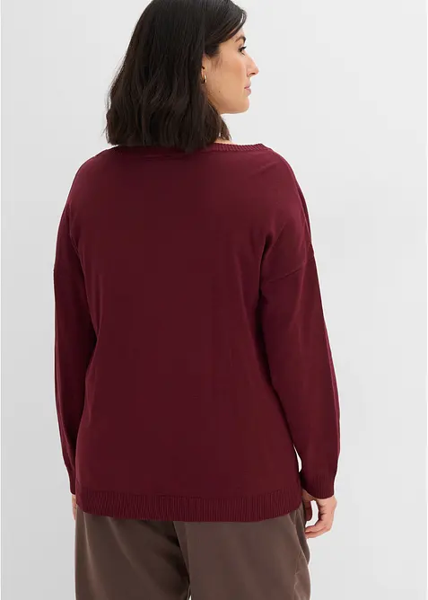 Oversize-Pullover aus Viskose- mix, bonprix