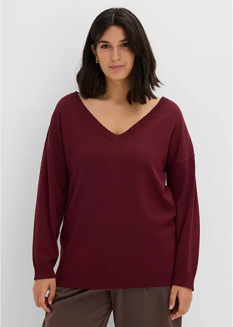Oversize-Pullover aus Viskose- mix, bonprix
