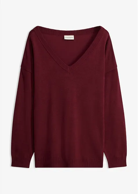 Oversize-Pullover aus Viskose- mix, bonprix