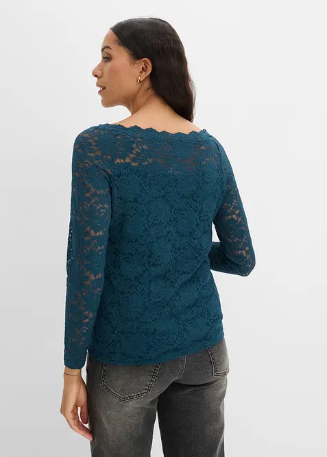 Spitzen-Langarmshirt, bonprix