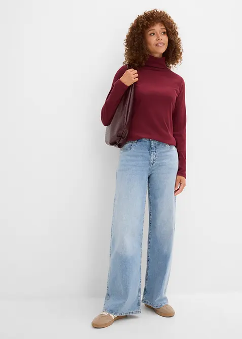 Pull chaud &agrave; col roul&eacute;, bonprix