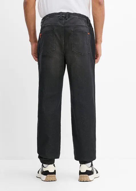 Regular Fit Jeans-Jogger mit Dehnbund, Straight, bonprix