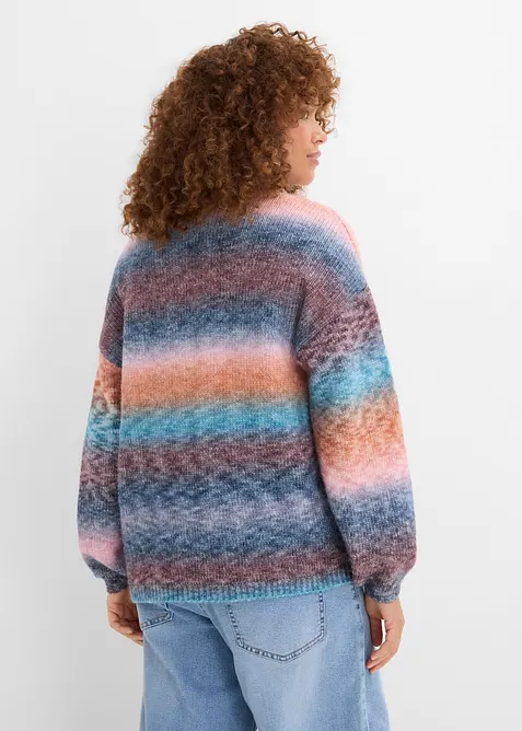 Grobstrickjacke aus weichem Woll-Mix, bonprix