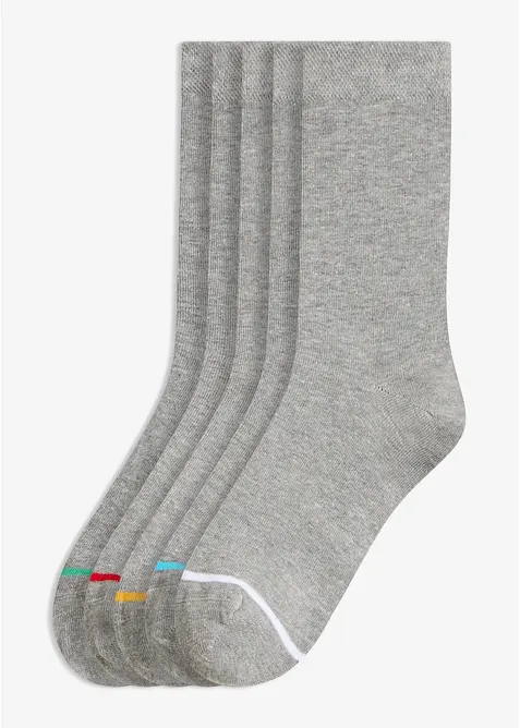 Lot de 5 paires de chaussettes en coton majoritaire, bonprix