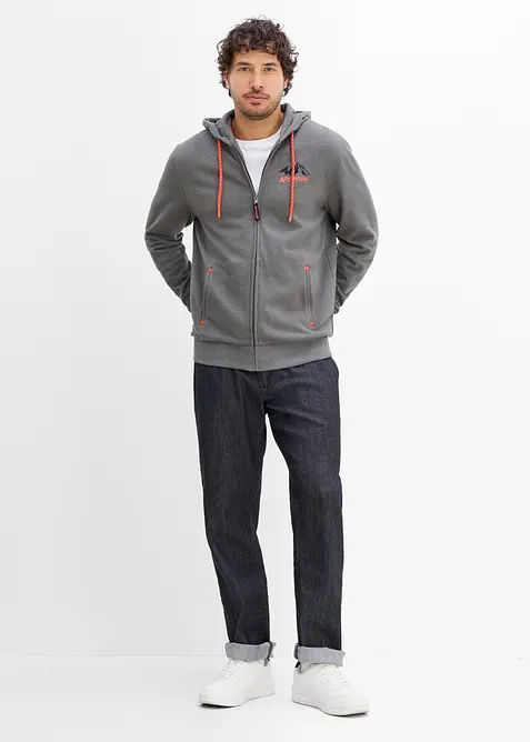 Leichte Regular-Fit Schlupfjeans mit Dehnbund, Straight, bonprix