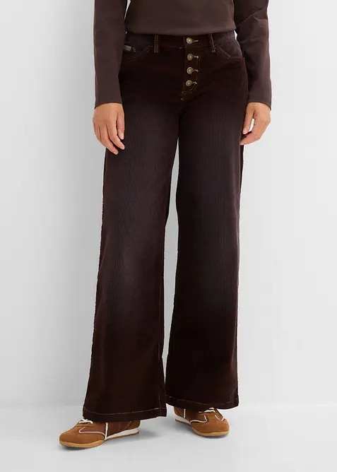 Cordhose aus elastischem Baumwoll-Mix, bonprix
