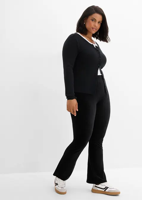 Legging &eacute;vas&eacute; en velours c&ocirc;tel&eacute;, bonprix